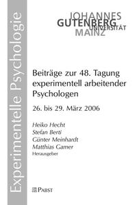 Vorderes Coverbild Beiträge zur 48. Tagung experimentell arbeitender Psychologen