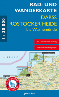 Vorderes Coverbild Rad- und Wanderkarte Darß, Rostocker Heide bis Warnemünde