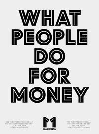 Vorderes Coverbild Manifesta 11: What People Do for Money