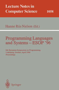 Vorderes Coverbild Programming Languages and Systems - ESOP '96