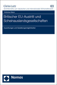 Vorderes Coverbild Britischer EU-Austritt und Scheinauslandsgesellschaften