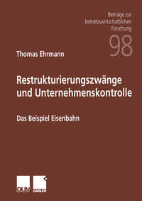 Vorderes Coverbild Restrukturierungszwänge und Unternehmenskontrolle