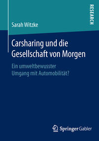 Vorderes Coverbild Carsharing und die Gesellschaft von Morgen