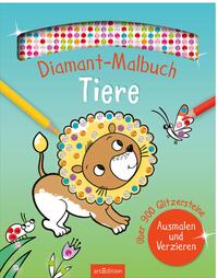 Vorderes Coverbild Diamant-Malbuch Tiere