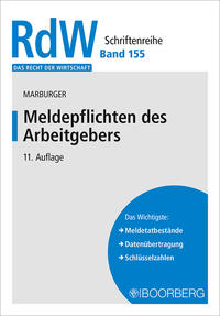 Vorderes Coverbild Meldepflichten des Arbeitgebers
