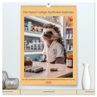 Vorderes Coverbild Der tierisch lustige Apotheker-Kalender (hochwertiger Premium Wandkalender 2025 DIN A2 hoch), Kunstdruck in Hochglanz
