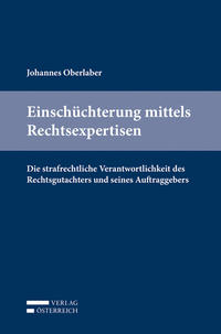 Vorderes Coverbild Einschüchterung mittels Rechtsexpertisen