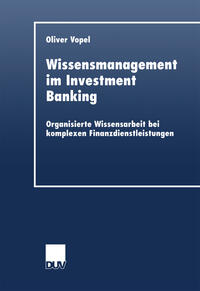 Vorderes Coverbild Wissensmanagement im Investment Banking