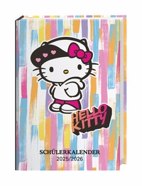 Vorderes Coverbild Hello Kitty Schülerkalender A5 2026 - 17 Monate ab August 2025