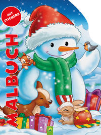 Vorderes Coverbild Malbuch Schneemann
