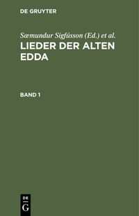 Vorderes Coverbild Lieder der alten Edda. Band 1