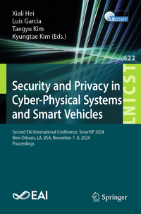 Vorderes Coverbild Security and Privacy in Cyber-Physical Systems and Smart Vehicles
