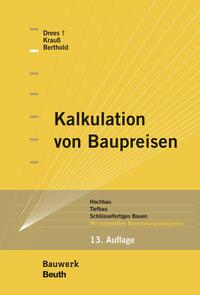 Vorderes Coverbild Kalkulation von Baupreisen