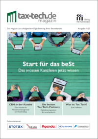 Vorderes Coverbild Tax Tech-Magazin 1/22