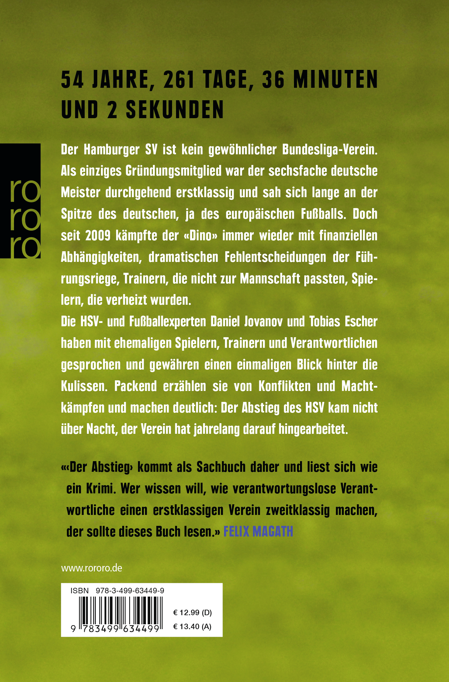 Rückseitencover Der Abstieg