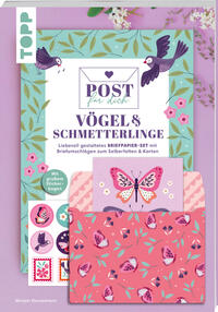 Vorderes Coverbild Post für dich. Vögel & Schmetterlinge