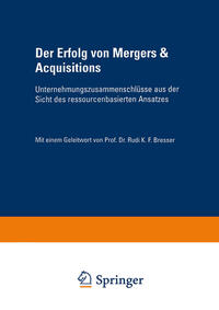 Vorderes Coverbild Der Erfolg von Mergers & Acquisitions