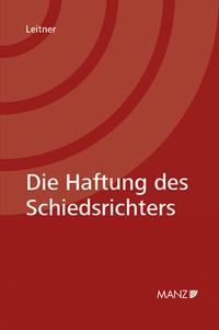 Vorderes Coverbild Die Haftung des Schiedsrichters