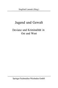 Vorderes Coverbild Jugend und Gewalt