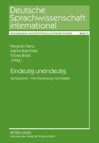Vorderes Coverbild Eindeutig uneindeutig