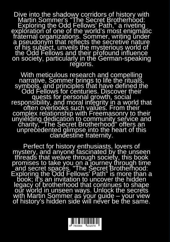 Rückseitencover The Secret Brotherhood
