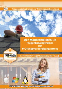 Vorderes Coverbild Maurermeister (m/w/d) Lerntrainer für Windows mit über 3290 Lernfragen