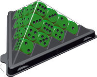 Vorderes Coverbild Spiel mini Würfelpyramide grün
