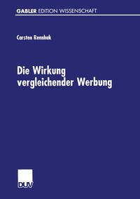 Vorderes Coverbild Die Wirkung vergleichender Werbung