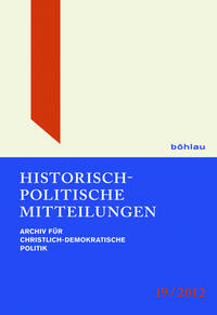 Vorderes Coverbild Historisch-Politische Mitteilungen