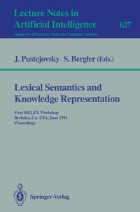 Vorderes Coverbild Lexical Semantics and Knowledge Representation