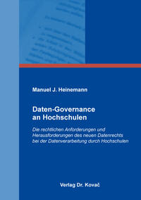 Vorderes Coverbild Daten-Governance an Hochschulen