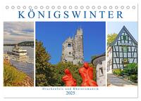 Vorderes Coverbild Königswinter. Drachenfels und Rheinromantik (Tischkalender 2025 DIN A5 quer), CALVENDO Monatskalender
