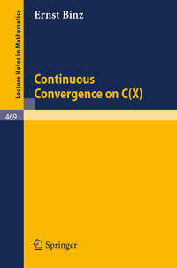 Vorderes Coverbild Continuous Convergence on C(X)
