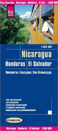 Vorderes Coverbild Reise Know-How Landkarte Nicaragua, Honduras, El Salvador (1:650.000)