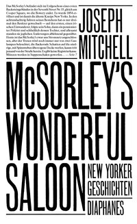 Vorderes Coverbild McSorley’s Wonderful Saloon