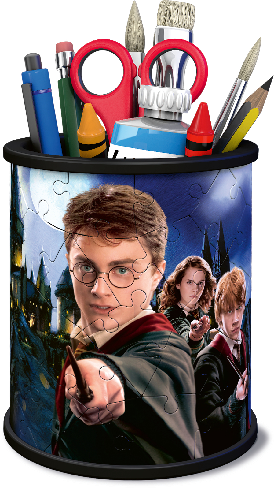 Beispielinhalt (Bild) 3D Puzzle Stiftehalter Harry Potter