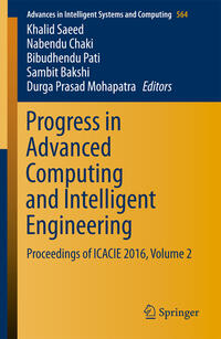 Vorderes Coverbild Progress in Advanced Computing and Intelligent Engineering