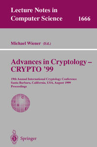 Vorderes Coverbild Advances in Cryptology - CRYPTO '99