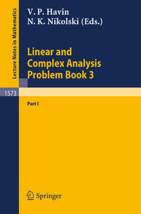 Vorderes Coverbild Linear and Complex Analysis Problem Book 3