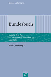 Vorderes Coverbild Jüdische Schriften aus hellenistisch-römischer Zeit - Neue Folge... / Bundesbuch