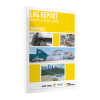 Vorderes Coverbild LNG-Report 2020/2021
