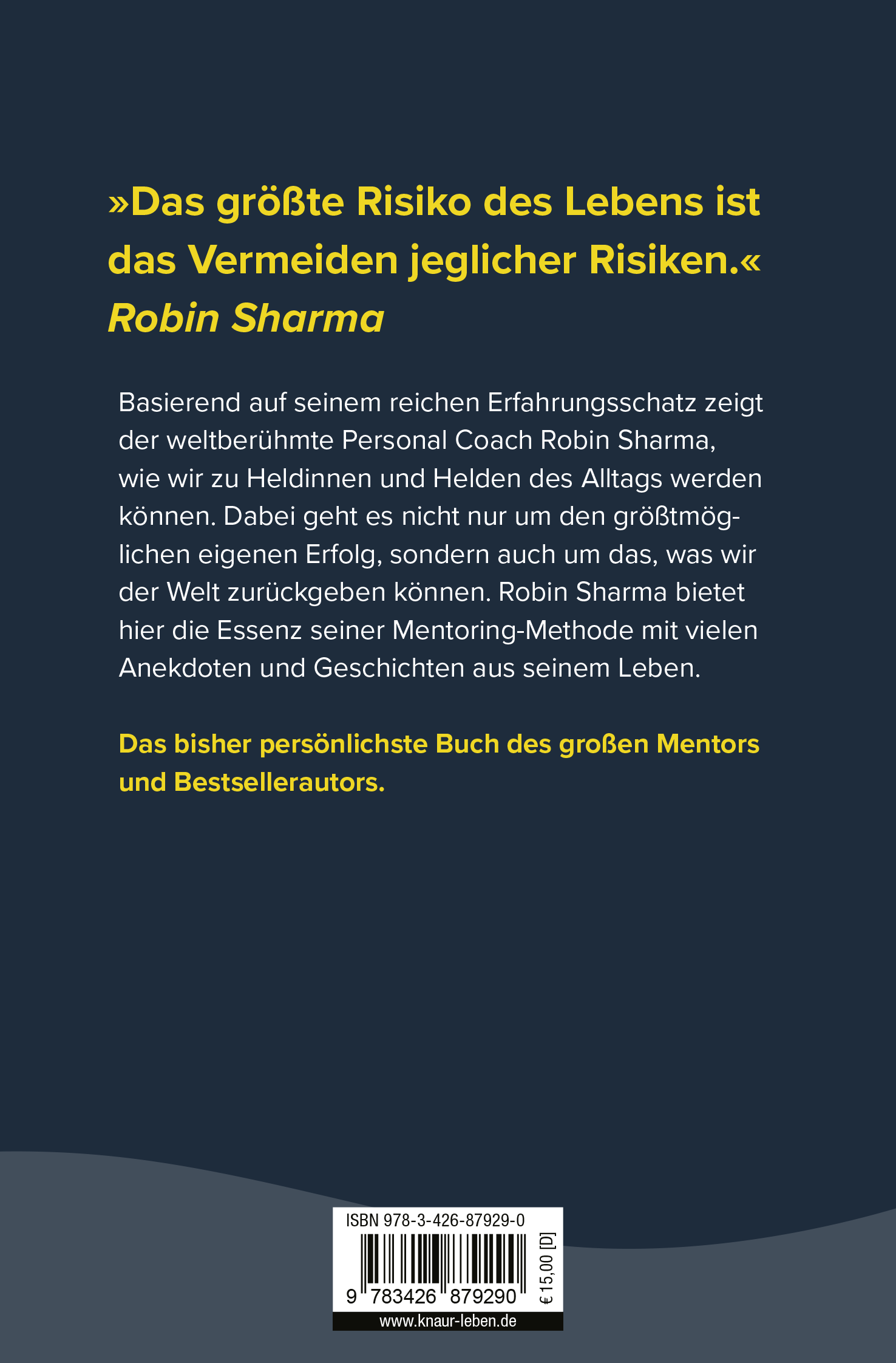 Rückseitencover Manifest eines Alltagshelden