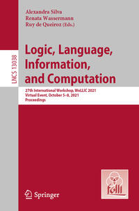 Vorderes Coverbild Logic, Language, Information, and Computation
