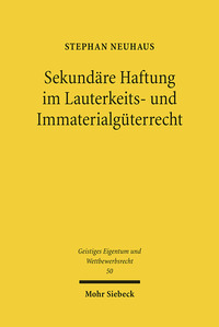 Vorderes Coverbild Sekundäre Haftung im Lauterkeits- und Immaterialgüterrecht