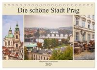 Vorderes Coverbild Die schöne Stadt Prag (Tischkalender 2025 DIN A5 quer), CALVENDO Monatskalender