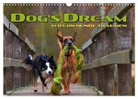 Vorderes Coverbild DOG'S DREAM - wovon Hunde träumen (Wandkalender 2025 DIN A3 quer), CALVENDO Monatskalender