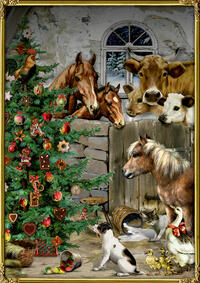 Vorderes Coverbild A4-Wandkalender – Weihnacht im Stall