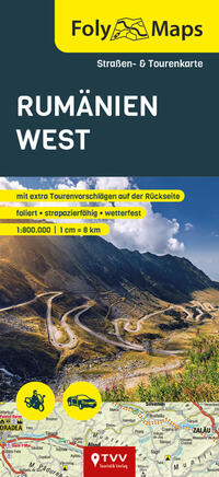Vorderes Coverbild FolyMap Rumänien West
