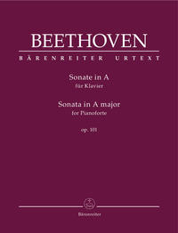 Vorderes Coverbild Sonate für Klavier A-Dur op. 101