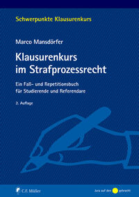 Vorderes Coverbild Klausurenkurs im Strafprozessrecht